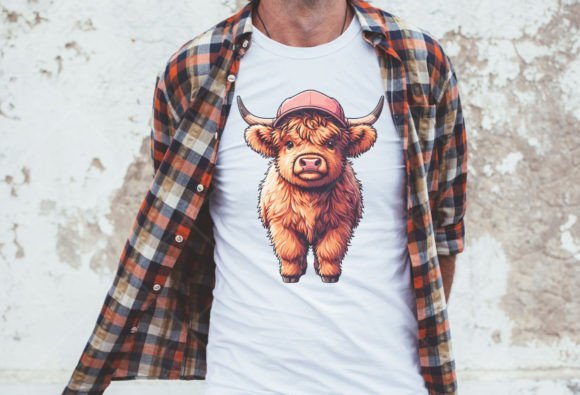 Download Cute Highland Cow Png, Wearing Baseball - Cow png Collection