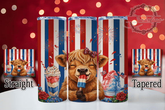 Download American Highland Cow USA Pride Tumbler - Usa pride tumbler Collection