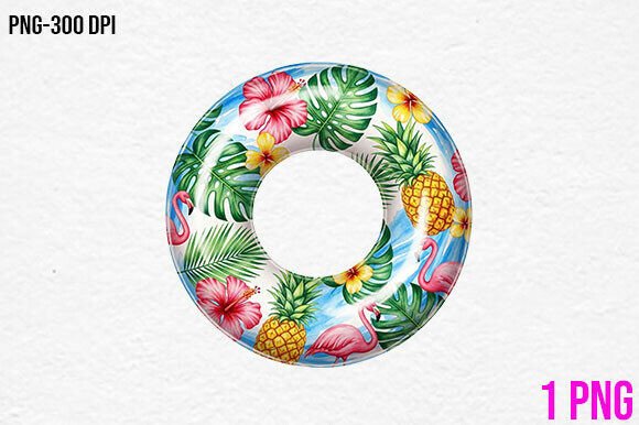 Download Tropical Flamingo Pool Float Clipart - Premium Bundle