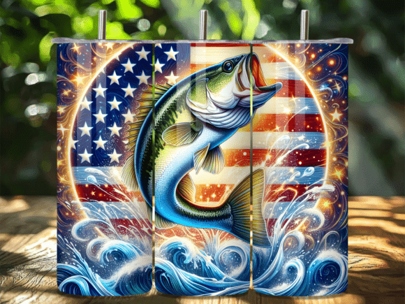 Download Largemouth Bass USA Pride Tumbler Wrap - Usa pride tumbler Collection